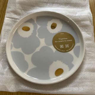 マリメッコ(marimekko)のmarimekko ウニッコ　プレート アイシーグレー　マリメッコ　unikko(食器)