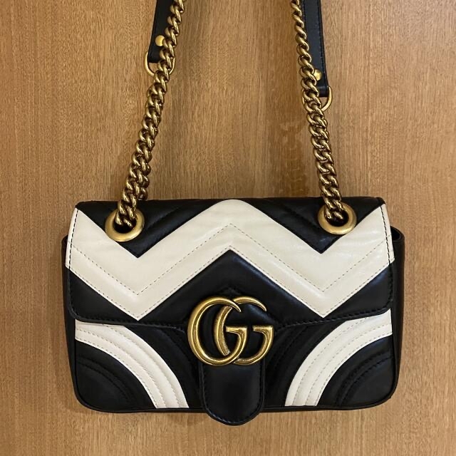 今日の超目玉】 gg GUCCI - Gucci マーモント Sバイカラー ショルダー