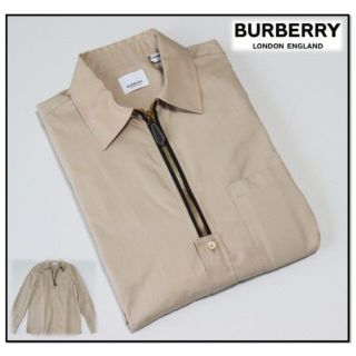 バーバリー(BURBERRY)の99,000円新品【バーバリー】ハーフZIP切替ドレスシャツ 41/16(XL)(シャツ)