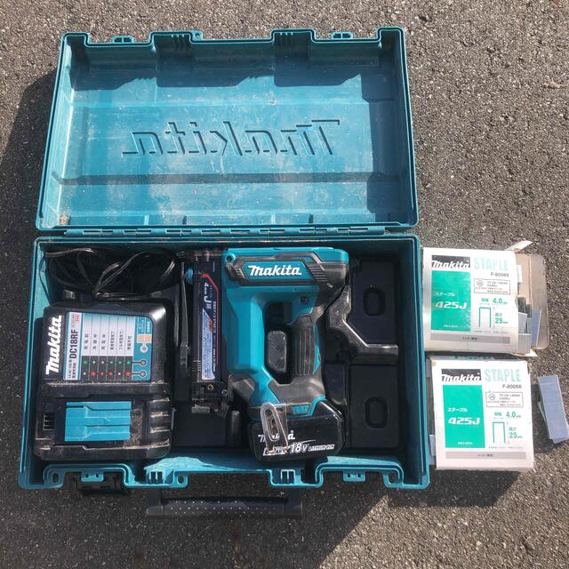 マキタ makita 充電式タッカ ST421D 18v バッテリー ステープル 宅込