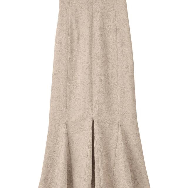 COCO DEAL(ココディール)のラインフラワー配色刺繍ハイウエストマーメイドスカート レディースのスカート(ロングスカート)の商品写真