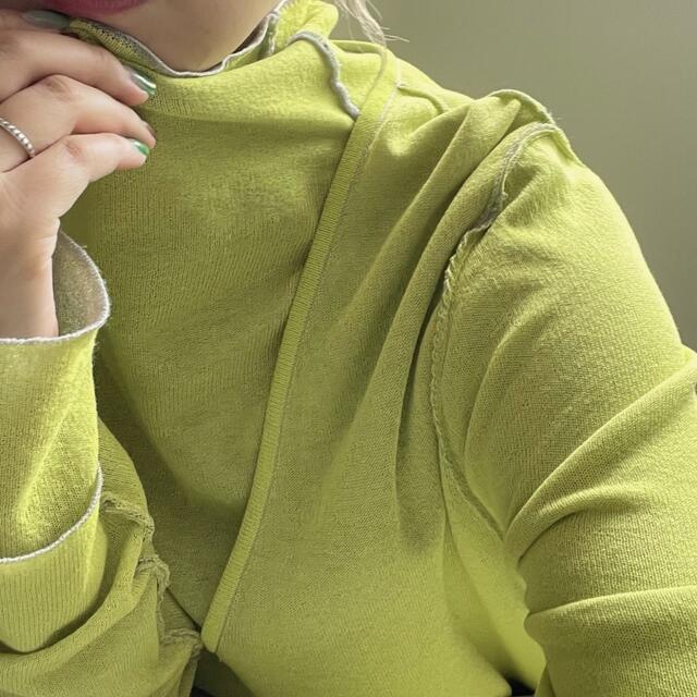 CHAMBRAY LIKE 2WAY KNIT - ニット/セーター