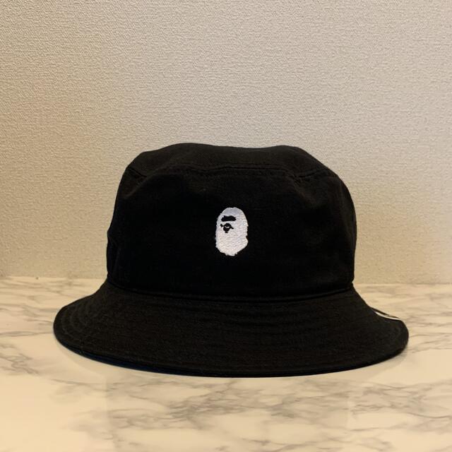 A BATHING APE(アベイシングエイプ)の【BAPE】 APE HEAD ONE POINT BUCKET HAT メンズの帽子(ハット)の商品写真