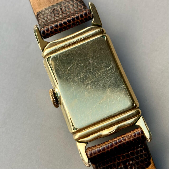 【動作良好】ハミルトン アンティーク 腕時計 1940年代 手巻き 長方形