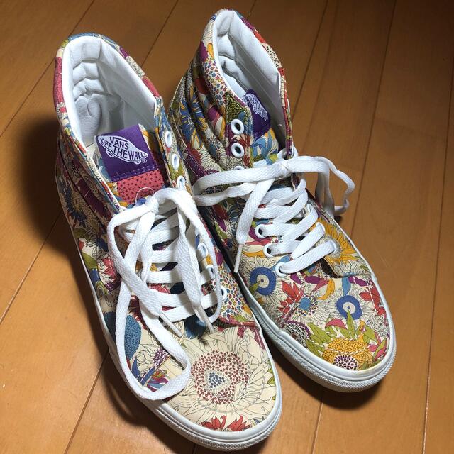 VANS リバティ コラボスニーカー ハイカットスニーカー