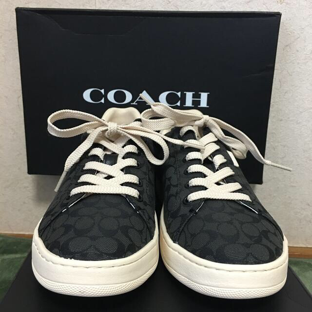 COACH(コーチ)のコーチ　モノグラム柄　スニーカー　黒 レディースの靴/シューズ(スニーカー)の商品写真