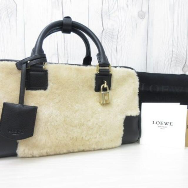 LOEWE(ロエベ)の専用　新品同様 LOEWE ロエベ アマソナ28 ハンドバッグ ファー×レザー レディースのバッグ(ハンドバッグ)の商品写真