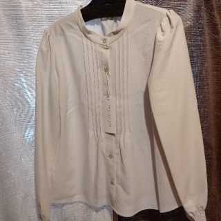 プロポーションボディドレッシング(PROPORTION BODY DRESSING)のプロポーション ピンタックオータムブラウス 新品 タグ付き ホワイト ブラウス(シャツ/ブラウス(長袖/七分))