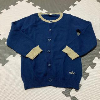 エフオーキッズ(F.O.KIDS)の【美品】alc  カーディガン　ネイビー  110(カーディガン)