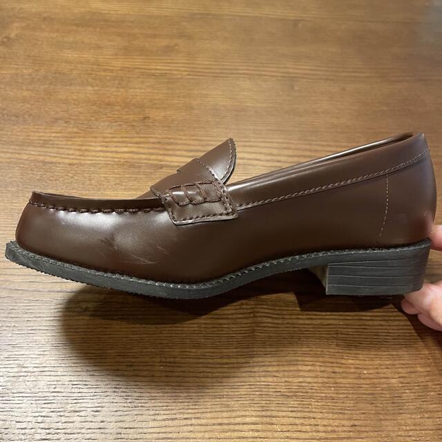 【udon様専用】ローファー　ブラウン/茶色　20cm レディースの靴/シューズ(ローファー/革靴)の商品写真