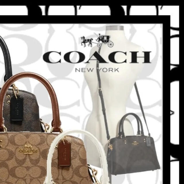 COACH ミニリリーキャリーオール イン シグネチャーキャンバス