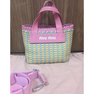 ミュウミュウ(miumiu)の正規美品ミュウミュウレザー3wayバッグ 斜め掛け可能 by Prada(ショルダーバッグ)