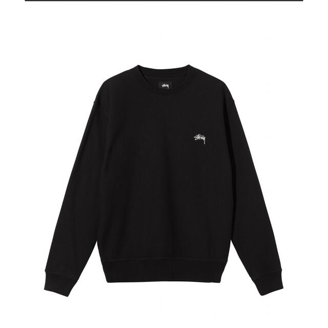 STUSSY(ステューシー)のSTUSSY OVERDYED CREW スウェット　ブラック メンズのトップス(スウェット)の商品写真