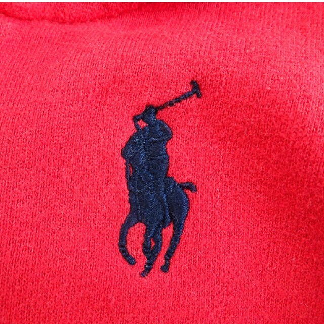 Ralph Lauren(ラルフローレン)のラルフローレン★RALPH LAUREN★パーカー★長袖★裏起毛★赤★9M★75 キッズ/ベビー/マタニティのベビー服(~85cm)(その他)の商品写真