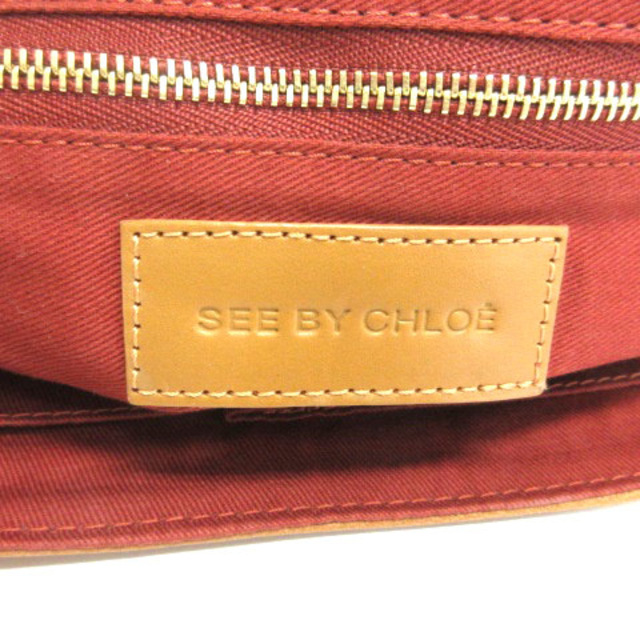 SEE BY CHLOE(シーバイクロエ)のシーバイクロエ スカラップ レザー ショルダーバッグ ブラウン レディースのバッグ(ショルダーバッグ)の商品写真