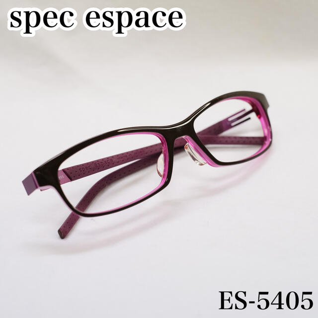 999.9(フォーナインズ)のspec espace ES-5405 ブラウン×パープル レディースのファッション小物(サングラス/メガネ)の商品写真