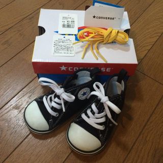 コンバース(CONVERSE)のコンバース＊黒 美品 12.5 (スニーカー)