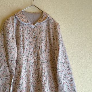 サンタモニカ(Santa Monica)の古着屋 vintage トンボ 小花柄 コットン ワンピース(ひざ丈ワンピース)