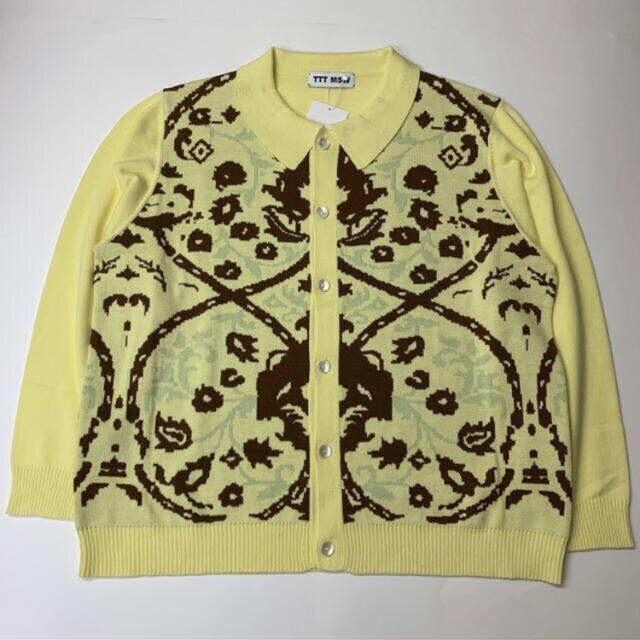 TTT MSW Persia knit polo shirt yellow Ｌ