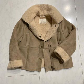 ザラキッズ(ZARA KIDS)のzarakids ムートンコート　104 ベージュ(コート)