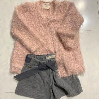 ザラキッズ(ZARA KIDS)のsss.様専用　ファーカーディガン104(カーディガン)