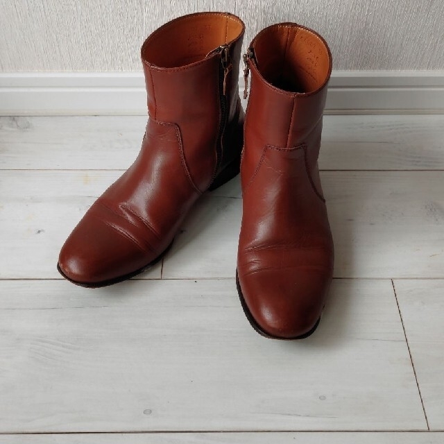 A.P.C - apc アーペーセー ショートブーツ ブラウン 革 皮 ファスナー