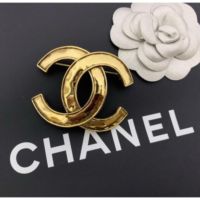 【極美品】シャネル CHANEL ココマーク ブローチ コサージュ ゴールド