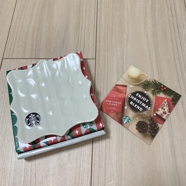 Starbucks Coffee(スターバックスコーヒー)のスターバックス　ホリデー　クリスマス　ミニプレート エンタメ/ホビーのコレクション(ノベルティグッズ)の商品写真