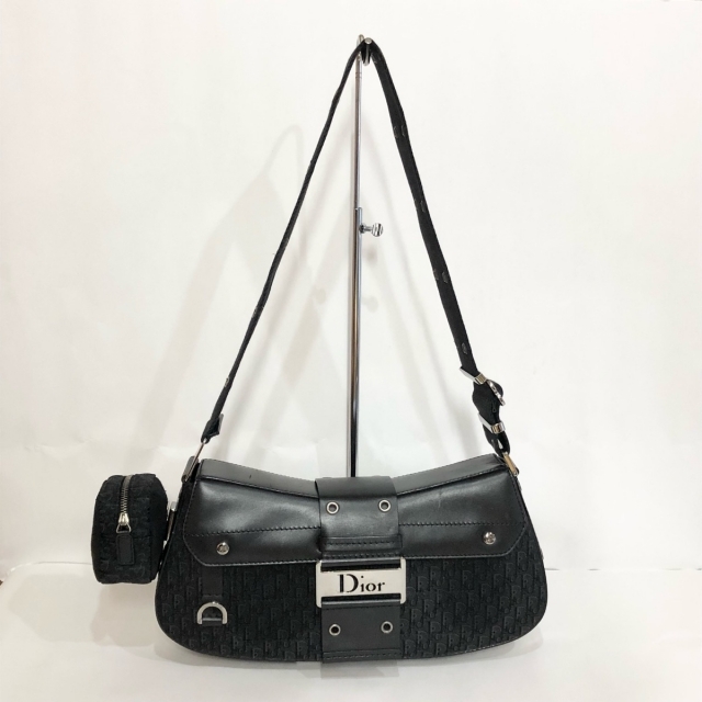 ◆美品◆Christian Dior トロッター柄 チェーンショルダーバッグ