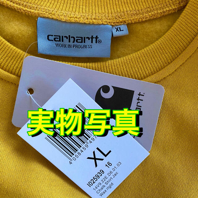 carhartt(カーハート)の【新品未使用品★XLサイズ】カーハート★トレーナー★スウェット★イエロー メンズのトップス(スウェット)の商品写真