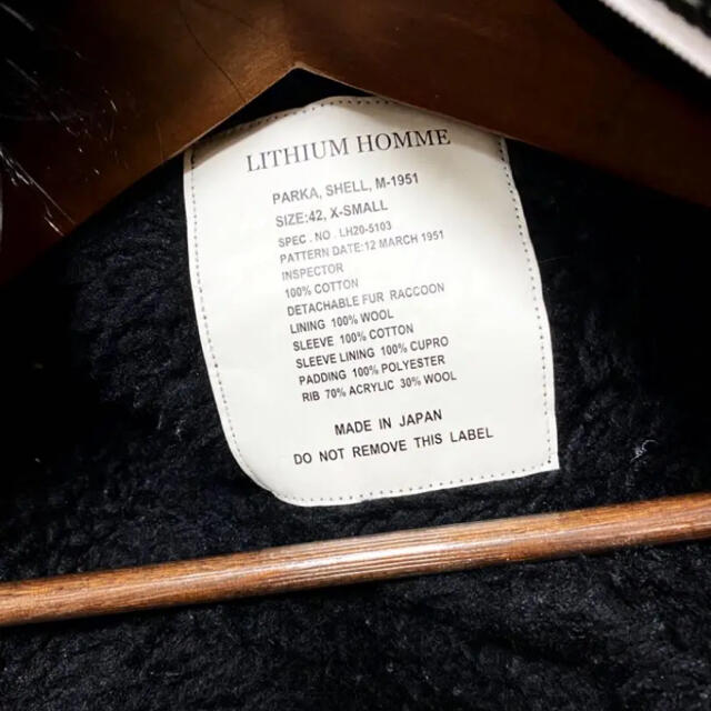 LITHIUM HOMME - LITHIUM HOMME モッズコート 42 黒 キムタク着用の