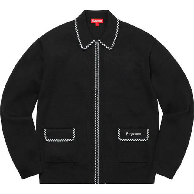 ニット/セーターSupreme Checkerboard Zip Up Sweater