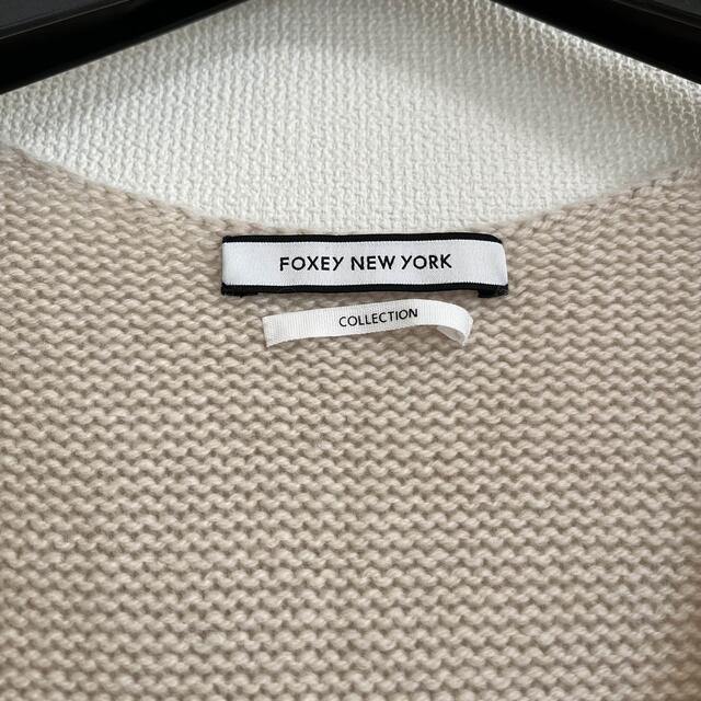 FOXEY(フォクシー)のFOXEY NEWYORK カシミヤ混七分袖ニットセーター レディースのトップス(ニット/セーター)の商品写真