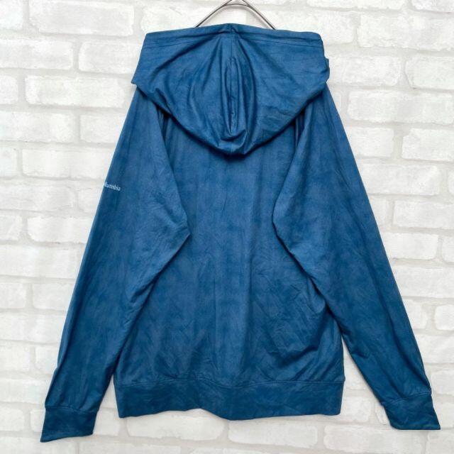 Columbia(コロンビア)の【美品】コロンビア オムニフリーズゼロ ジップアップ パーカー ブルー L メンズのトップス(パーカー)の商品写真