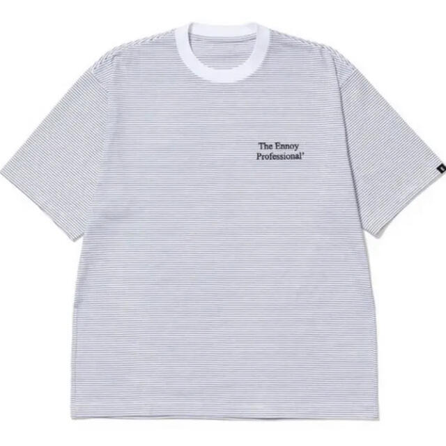 ennoy S/S Border T-Shirt (GRAY × BLACK)L