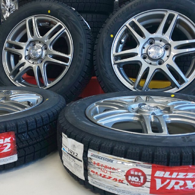 送料無料！新品ブリヂストンVRX2 155/65R14×LAYCEA14インチ