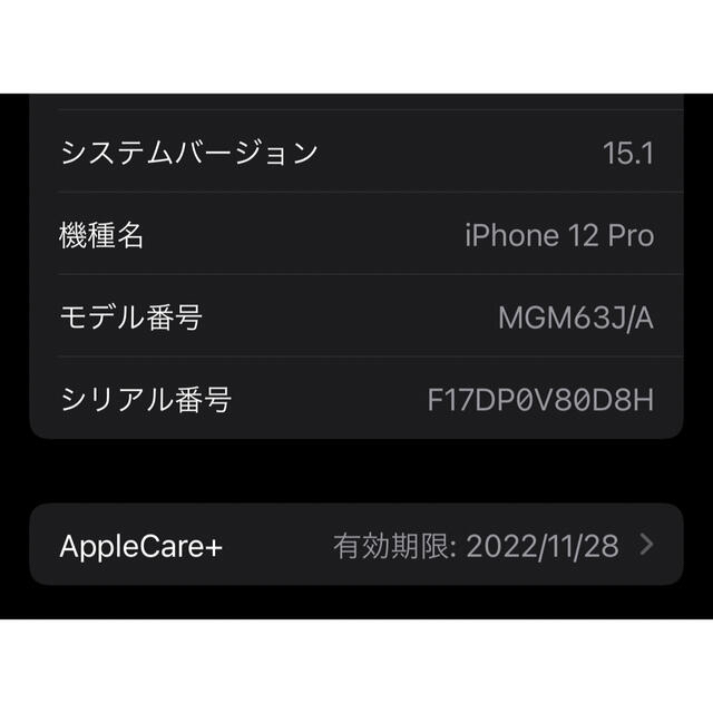 ★iPhone12 Pro 128GB Silver/ApplecarePlus