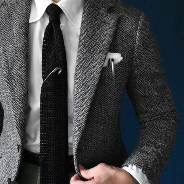 Harris Tweed - 美品 ハリスツイード ヘリンボーン ツイードジャケット