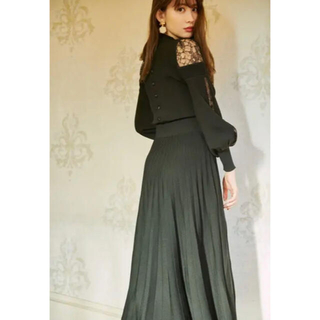 herlipto Shoulder Lace Knit dress(ロングワンピース/マキシワンピース)