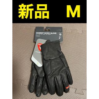 ザノースフェイス(THE NORTH FACE)の最高峰　新品　サミットシリーズ　ワークグローブ　M レザー　手袋　ブラック　黒(その他)