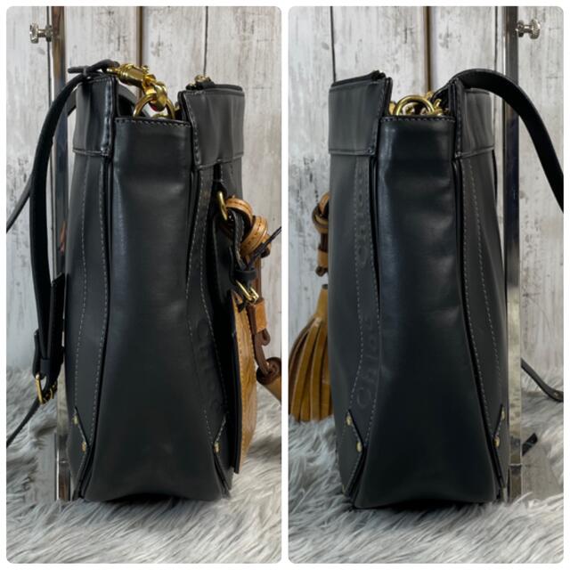 Chloe(クロエ)の●美品●Chloe クロエ　エデン　ショルダーバッグ　レザー　ブラック レディースのバッグ(ショルダーバッグ)の商品写真