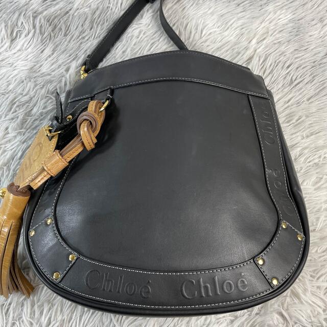 Chloe(クロエ)の●美品●Chloe クロエ　エデン　ショルダーバッグ　レザー　ブラック レディースのバッグ(ショルダーバッグ)の商品写真