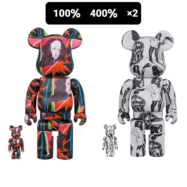 BE@RBRICK SAIKO OTAKE 「GODDESS」「PLANET」