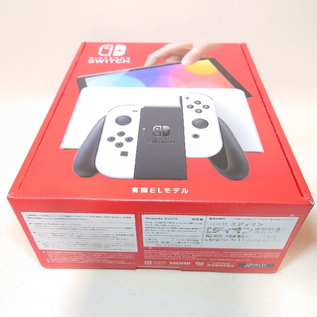 Nintendo Switch(ニンテンドースイッチ)のNINTENDO SWITCH 有機EL ホワイト エンタメ/ホビーのゲームソフト/ゲーム機本体(携帯用ゲーム機本体)の商品写真