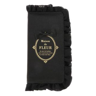 メゾンドフルール(Maison de FLEUR)のMaison de FLEUR ブランドロゴフリルiPhoneケース(iPhoneケース)