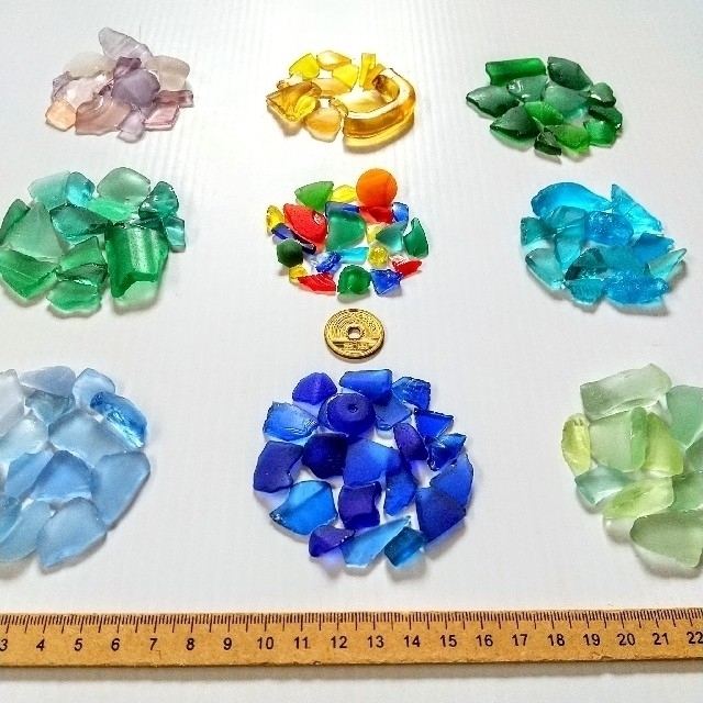 絶対一番安い カラフルシーグラスセット opri.sg