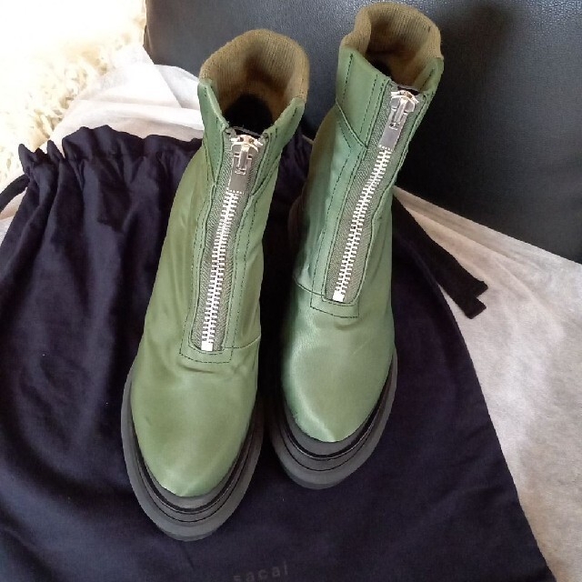 sacai(サカイ)のサカイブーツ★Nylon Twill Short Wedge Boots2021 レディースの靴/シューズ(ブーツ)の商品写真