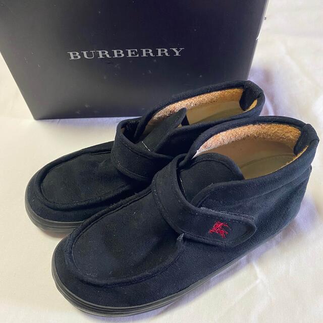 BURBERRY(バーバリー)のBurberry バーバリー　スエードシューズ　靴　キッズ　20㎝ キッズ/ベビー/マタニティのキッズ靴/シューズ(15cm~)(ブーツ)の商品写真