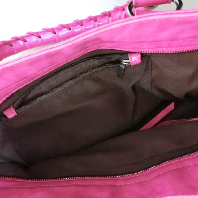 BALENCIAGA BAG(バレンシアガバッグ)のバレンシアガ風 ピンク トートバッグ レディースのバッグ(トートバッグ)の商品写真