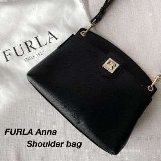 フルラ(Furla)の美品 フルラ anna アナ 2way ショルダーバッグ 黒 Sサイズ(ショルダーバッグ)